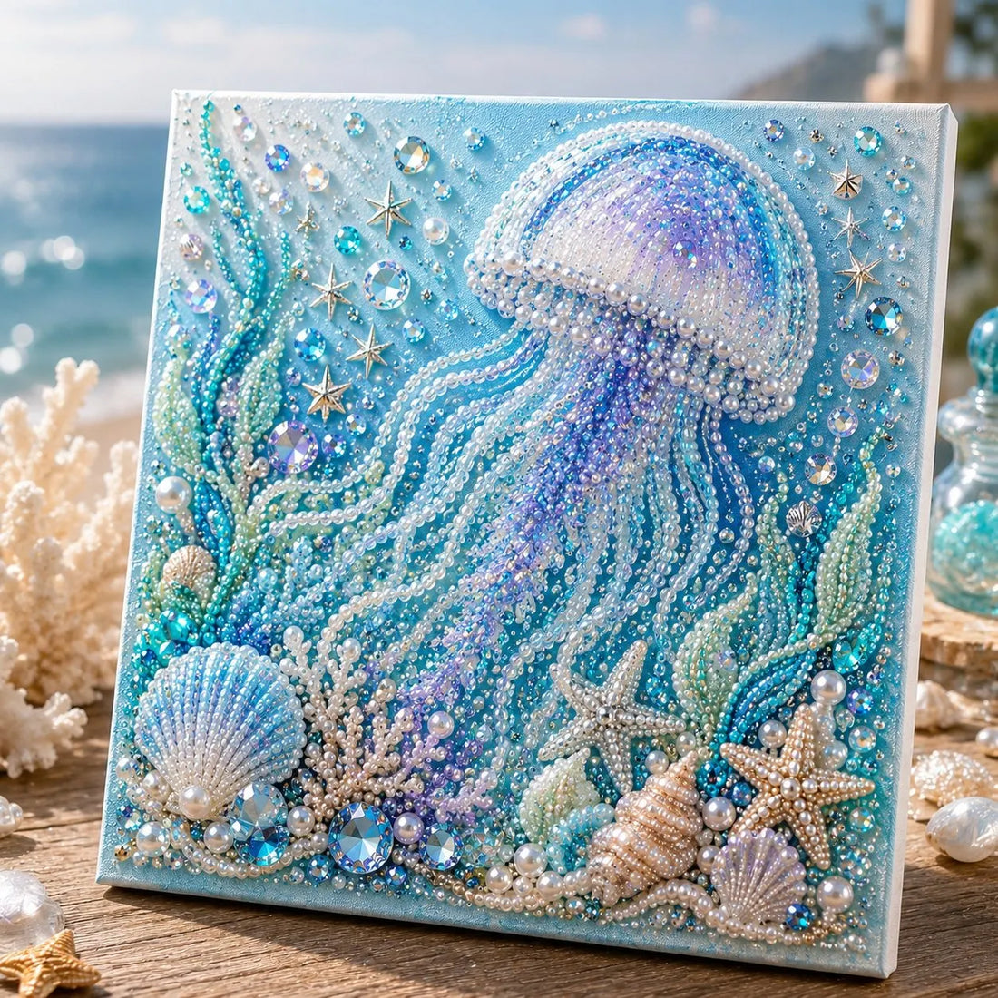 🎁The Perfect Ocean Lover Gift🌊 Ocean Theme Pearl Art DIY Kit