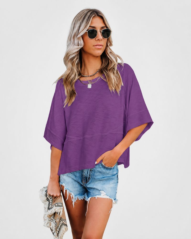 Relaxed Flared Sleeve T-Shirt