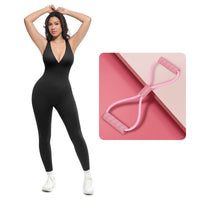 Jumpsuit + Figure 8 Resistance Band💕
