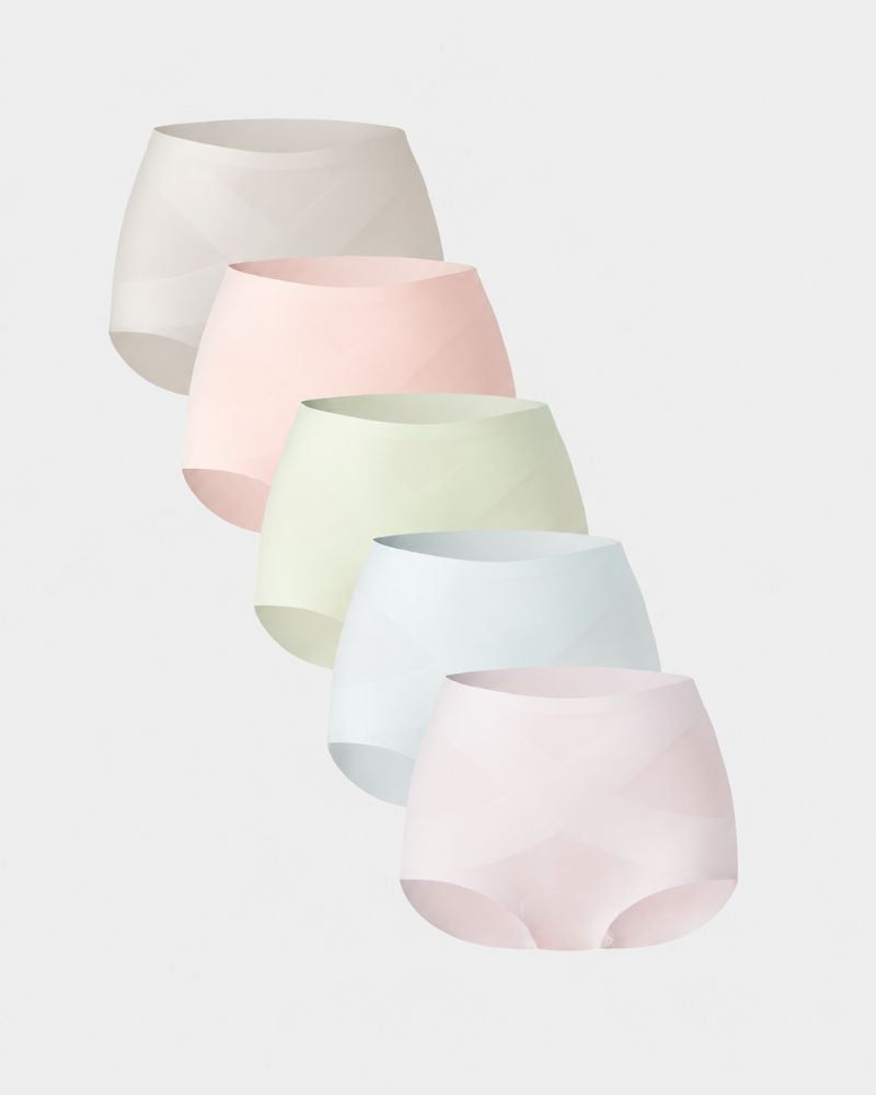 5-Pack Seamless No-Show High-Waisted Panties