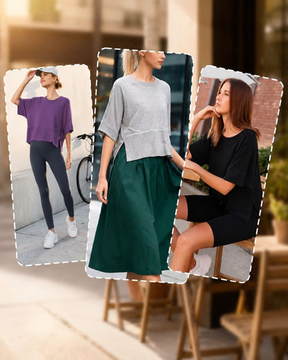 Relaxed Flared Sleeve T-Shirt