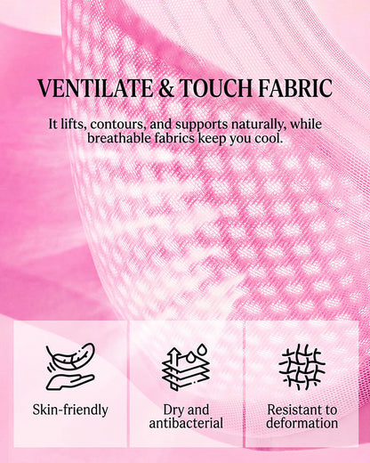 Plus Size Lace Mesh Full-Coverage Underwire Bra