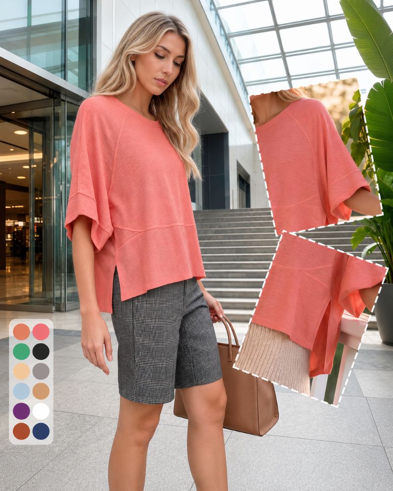 Relaxed Flared Sleeve T-Shirt