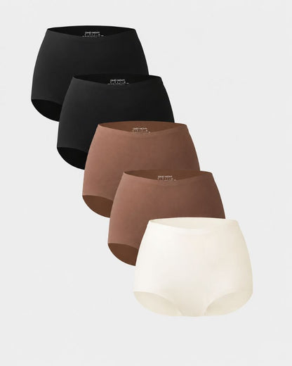 5-Pack Seamless No-Show High-Waisted Panties