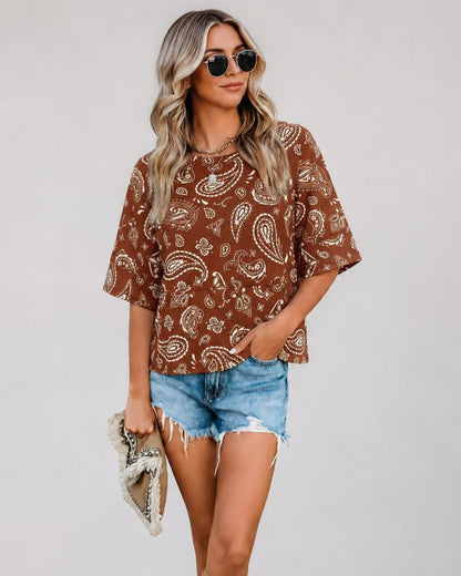 Relaxed Flared Sleeve T-Shirt