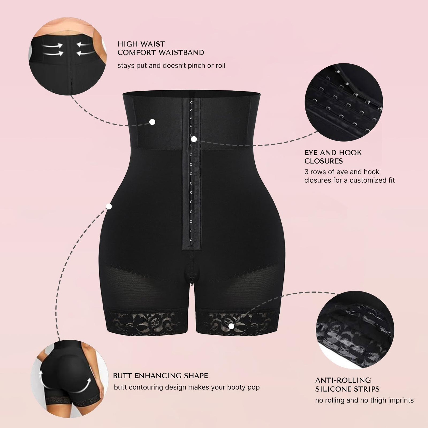 High Waist Girdle Shorts