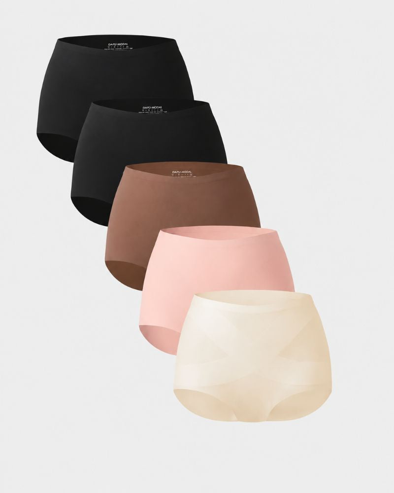5-Pack Seamless No-Show High-Waisted Panties