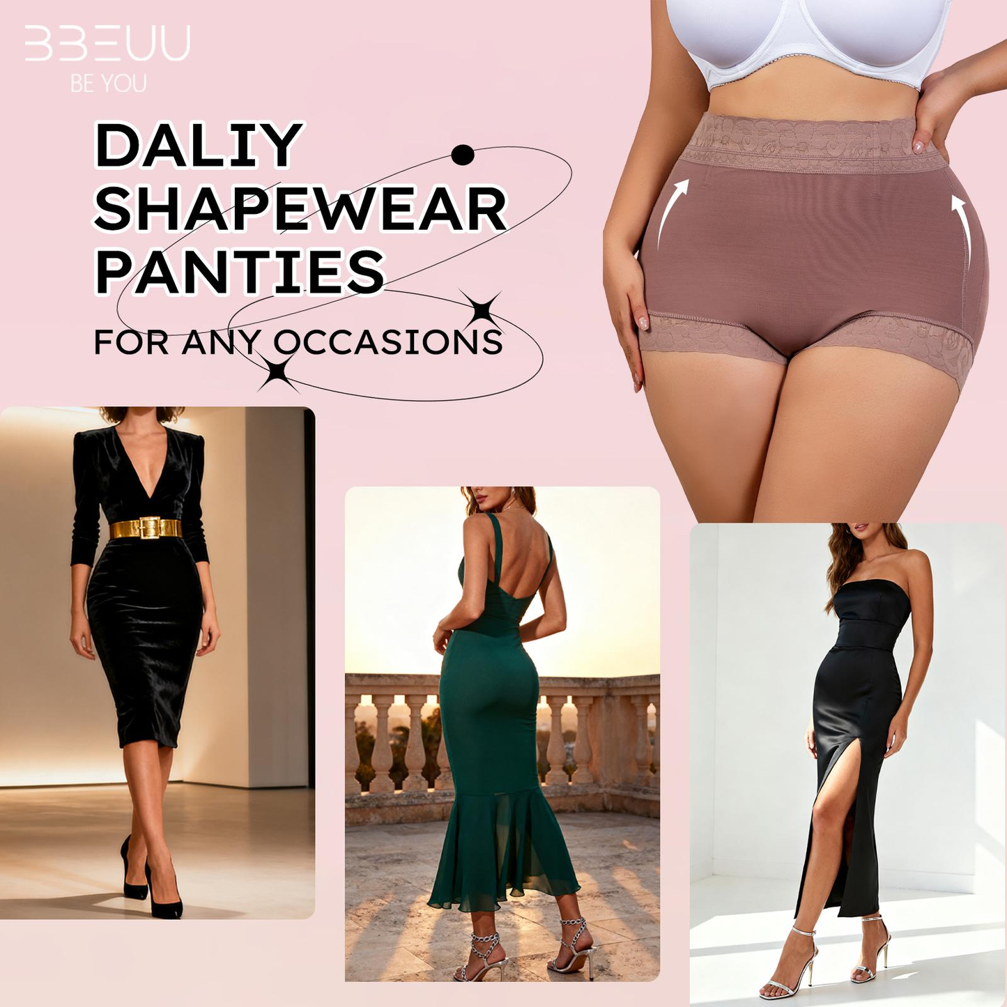 🔥🔥 High-Waisted Shapewear Panties — High-Stretch & Breathable, Seamless Tummy Control & Butt-Lifting