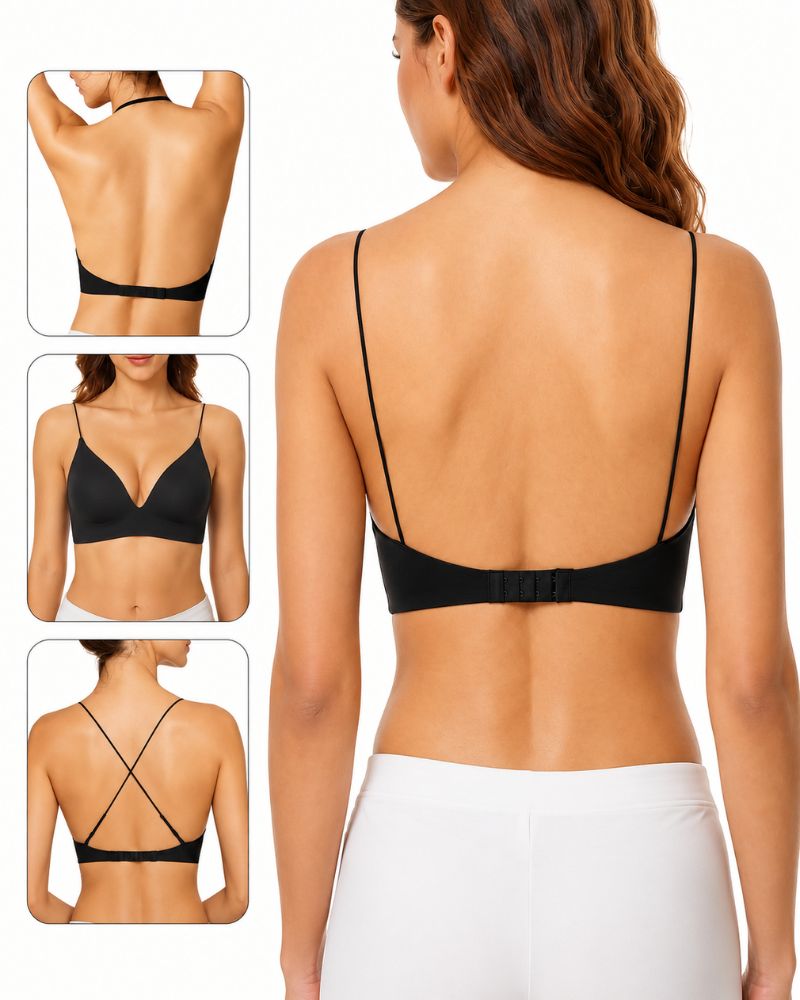Low-Back Seamless Convertible Demi Bra