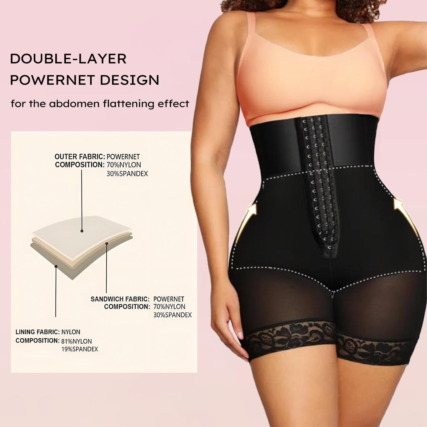 High Waist Girdle Shorts