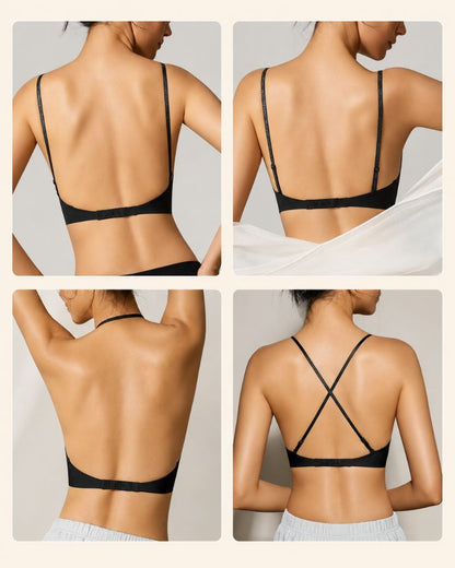 Low-Back Seamless Convertible Demi Bra
