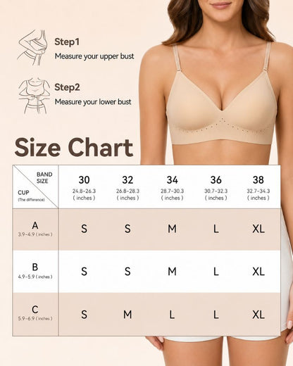 Low-Back Seamless Convertible Demi Bra