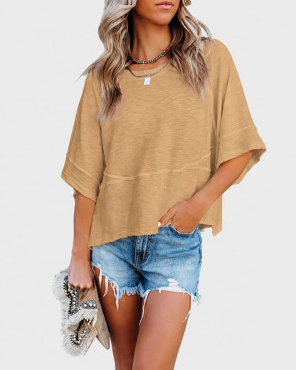 Relaxed Flared Sleeve T-Shirt