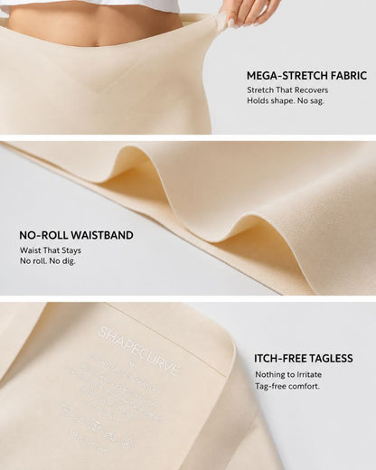 5-Pack Seamless No-Show High-Waisted Panties