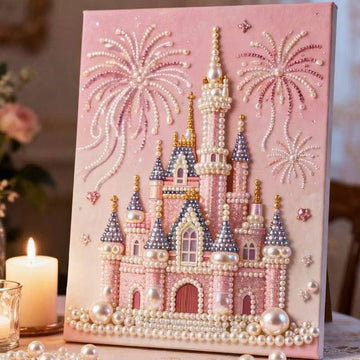 🎁Hot Sale 50% OFF🔥🏰✨DIY Beaded Art Kit - Castle Pearl Painting