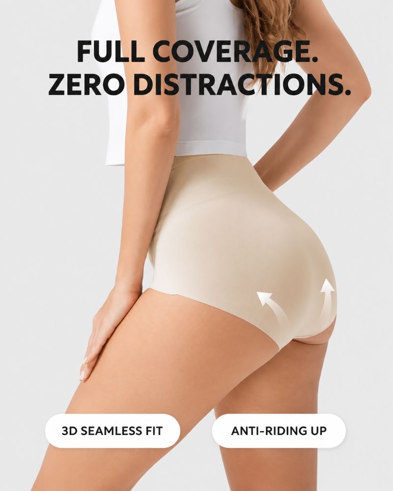 5-Pack Seamless No-Show High-Waisted Panties