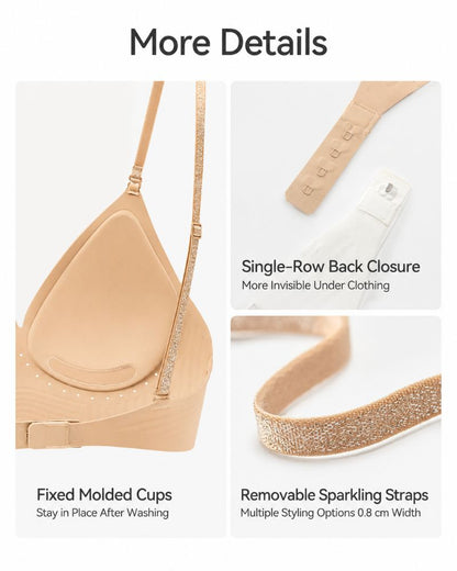 Low-Back Seamless Convertible Demi Bra