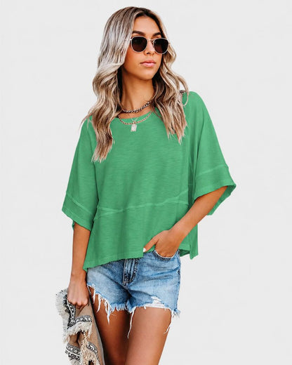 Relaxed Flared Sleeve T-Shirt