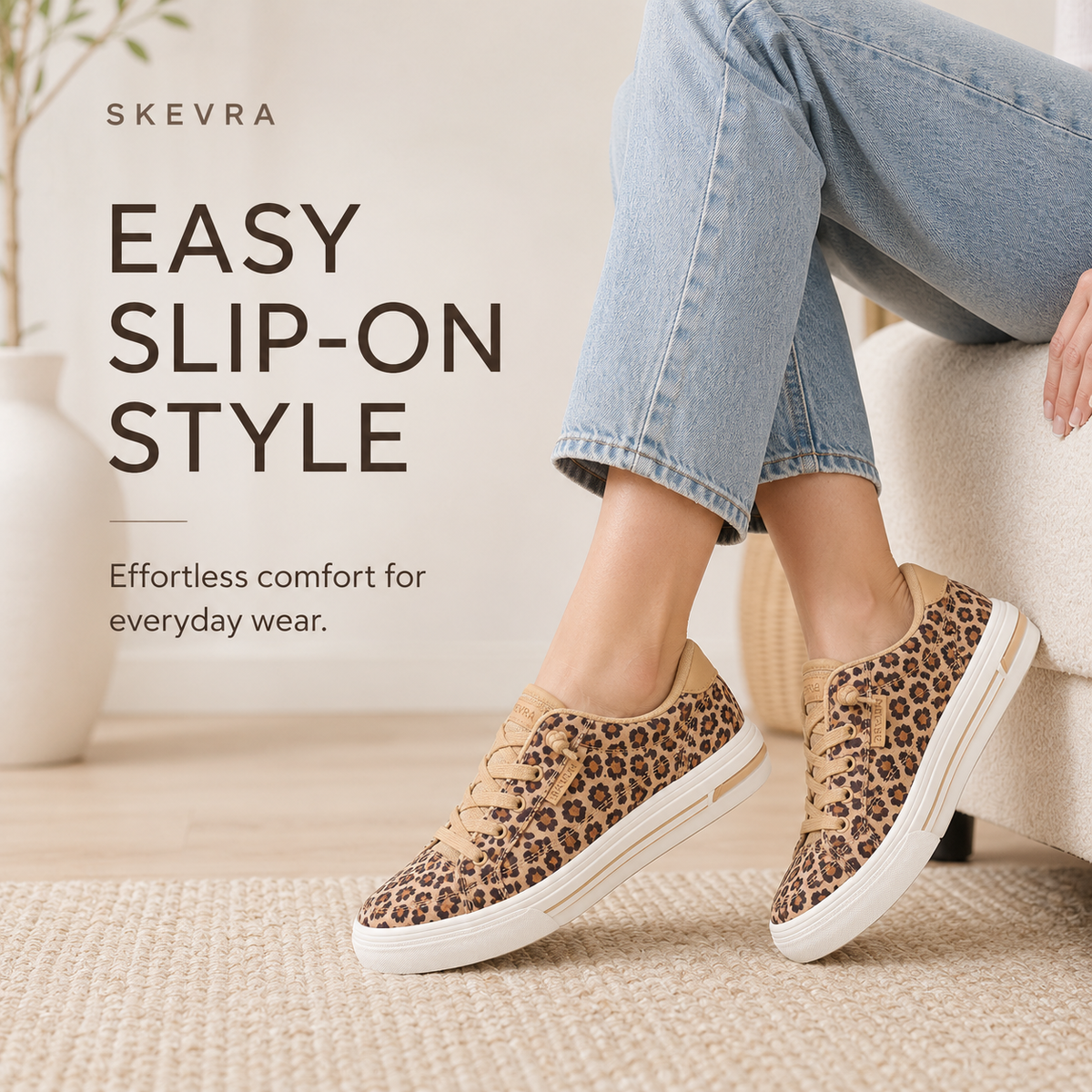 Women's Everyday Comfort Canvas Slip-On Sneakers
