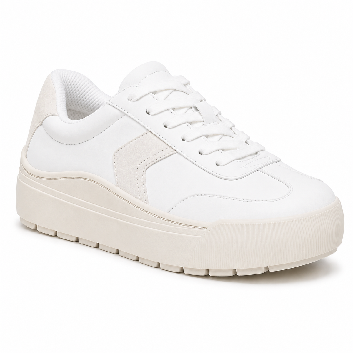 Women's Everyday Platform Sneakers – Lightweight Lace-Up Comfort Shoes