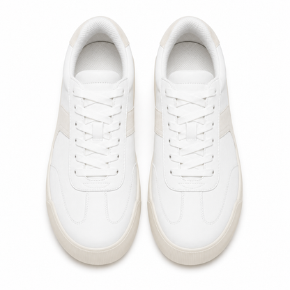 Women's Everyday Platform Sneakers – Lightweight Lace-Up Comfort Shoes