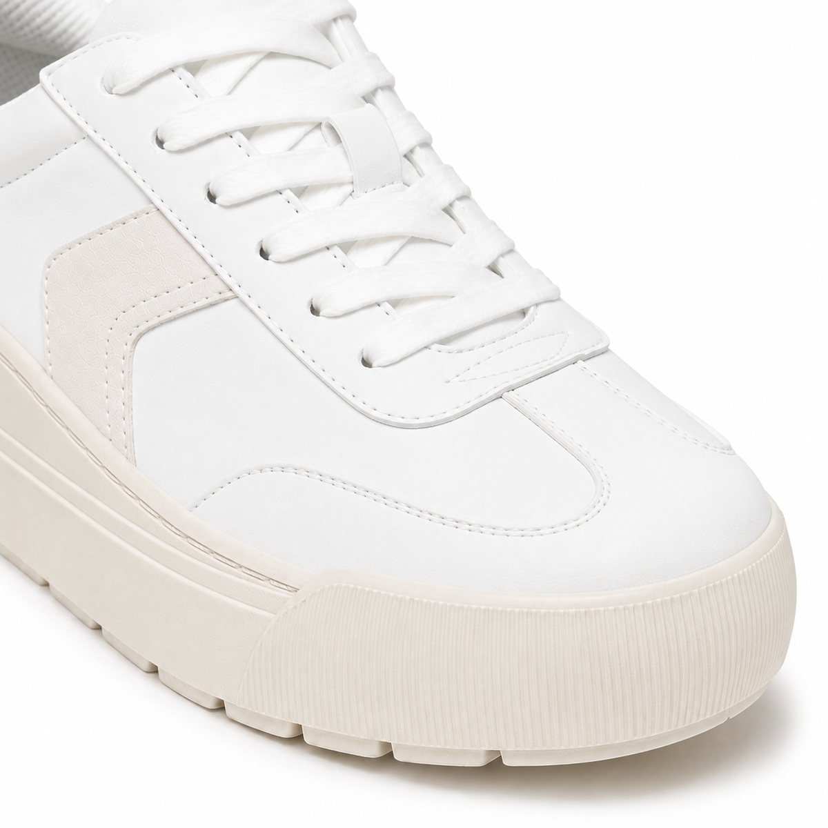 Women's Everyday Platform Sneakers – Lightweight Lace-Up Comfort Shoes