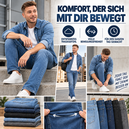 Klassische Jeans im 5-Farben-Set – Komfort für jeden Tag