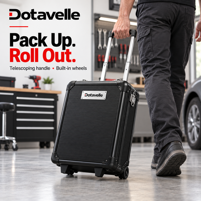 Dotavelle 899-Piece Tool & Accessory Set with Rolling Storage Case