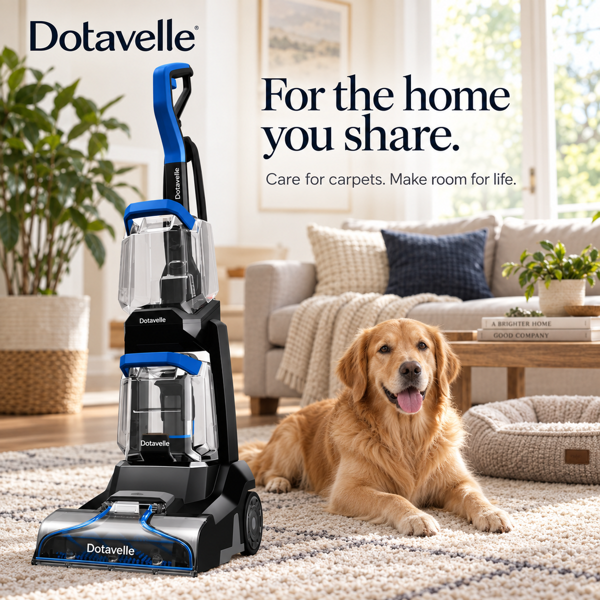 Dotavelle Upright Carpet & Upholstery Cleaner with Pet Cleaning Tools