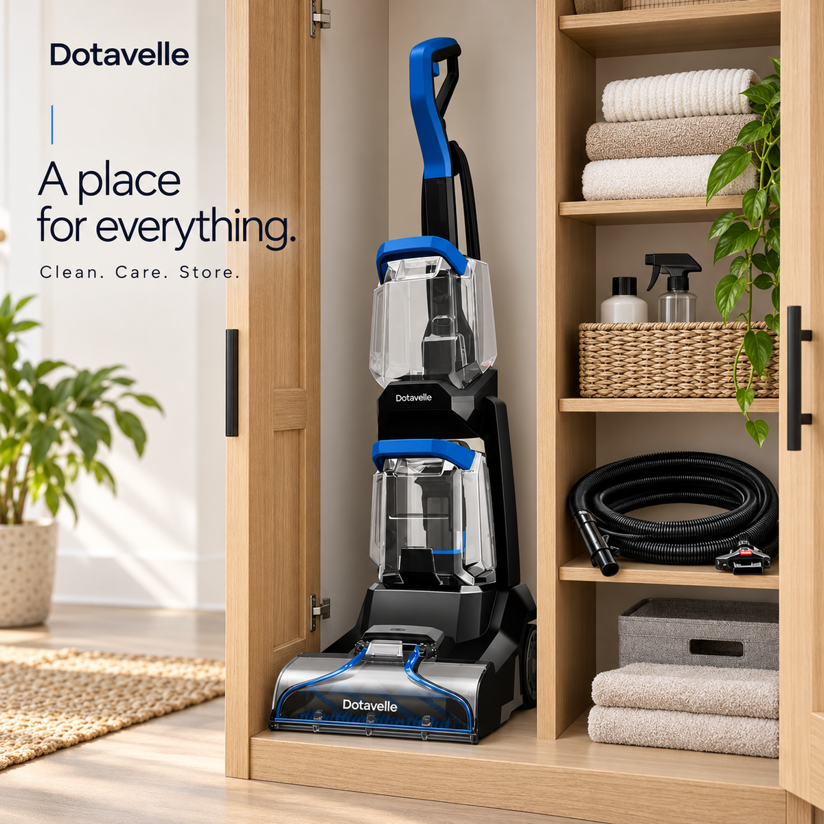 Dotavelle Upright Carpet & Upholstery Cleaner with Pet Cleaning Tools