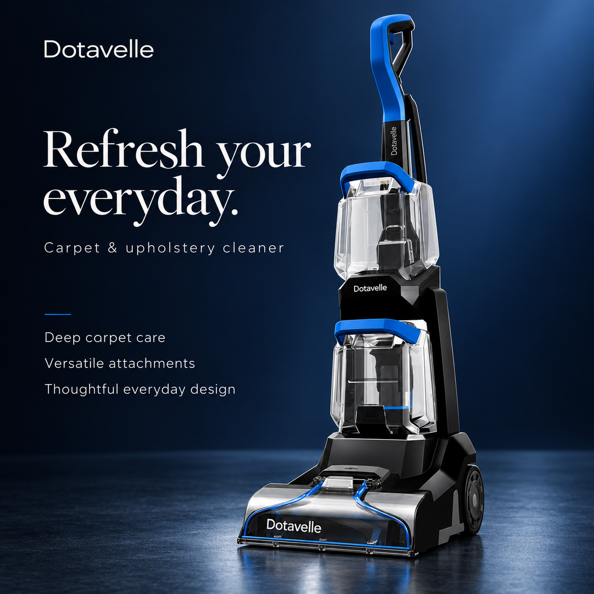 Dotavelle Upright Carpet & Upholstery Cleaner with Pet Cleaning Tools