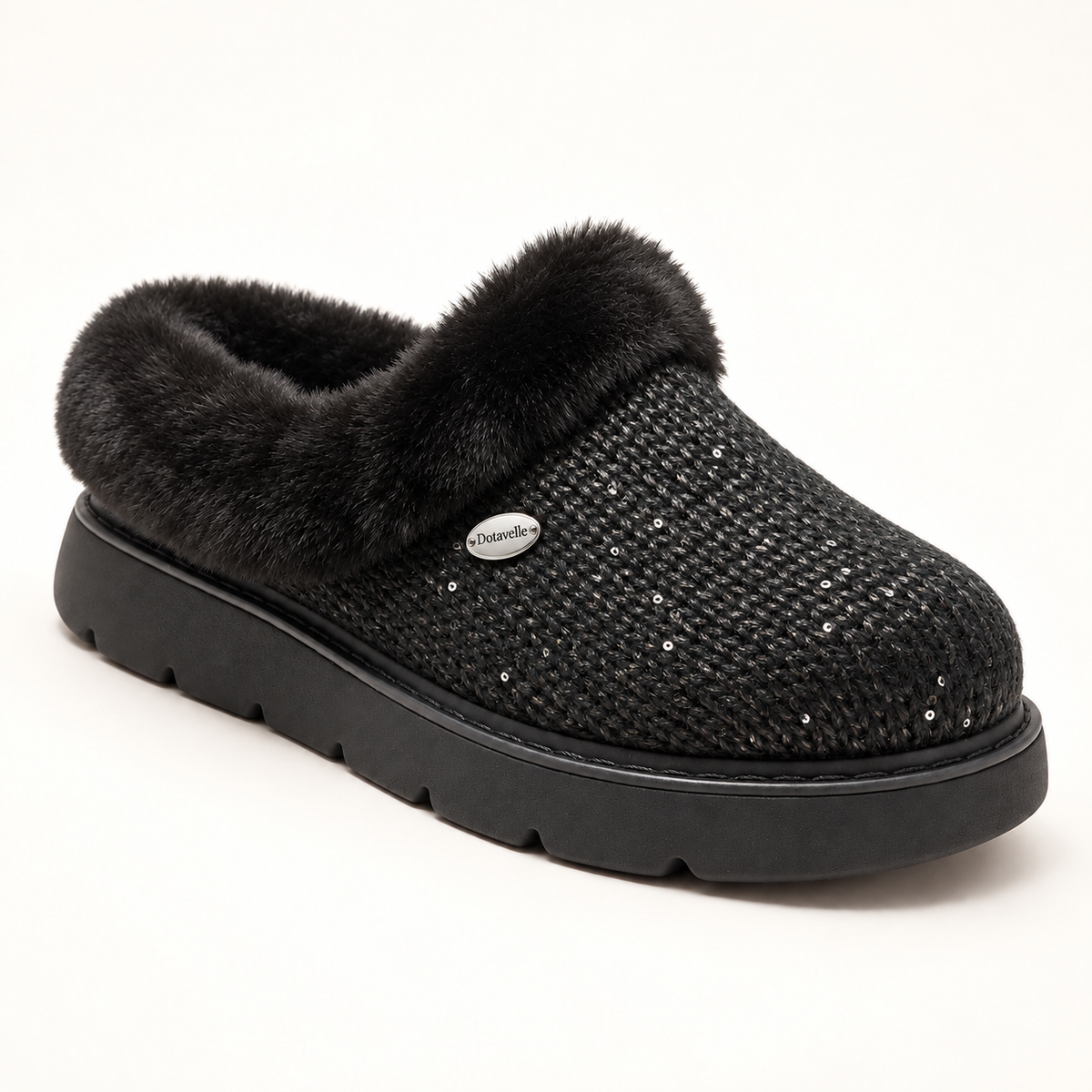 Dotavelle BOBS Keepsakes Lite Metallic Sweater Knit Slippers