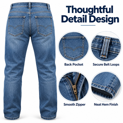 Classic Fit Denim Jeans – Premium Comfort & Everyday Style