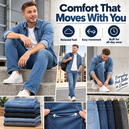 Classic Fit Denim Jeans – Premium Comfort & Everyday Style