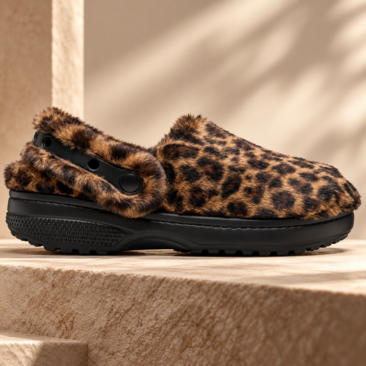 Cozy Fuzzy Lined Clogs – Warm Slip-On Slippers for Indoor & Outdoor Comfort