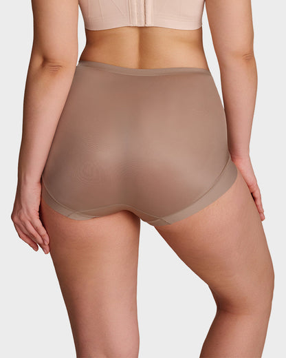 High-Waisted Cross Support Shaping Panties (6-Pack)