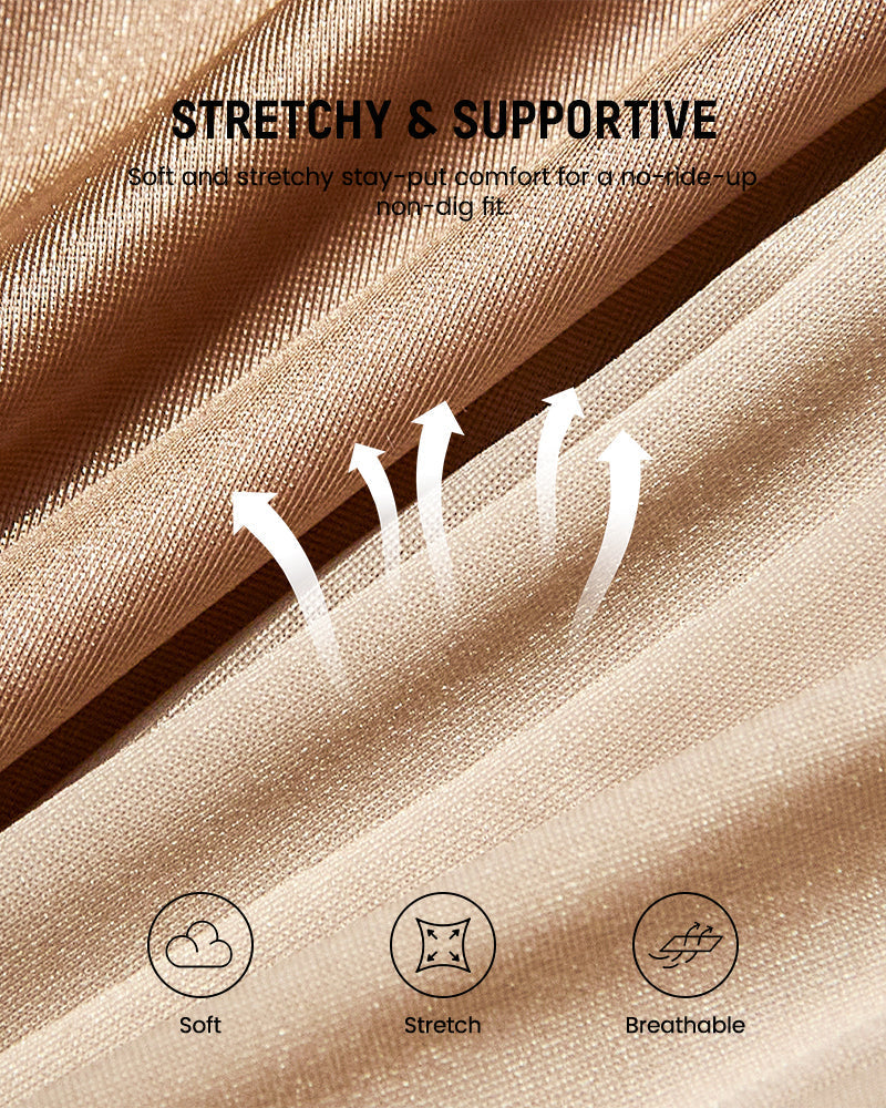 High-Waisted Cross Support Shaping Panties (6-Pack)