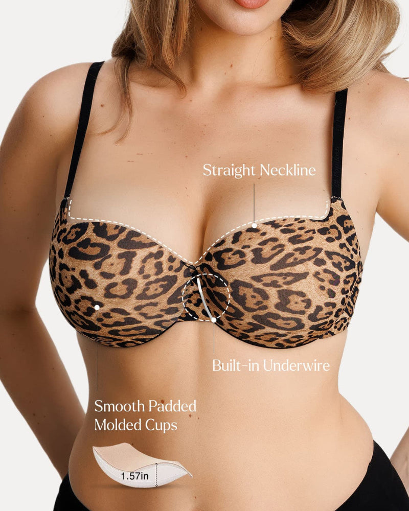 Seam-Free Push-Up T-Shirt Bra