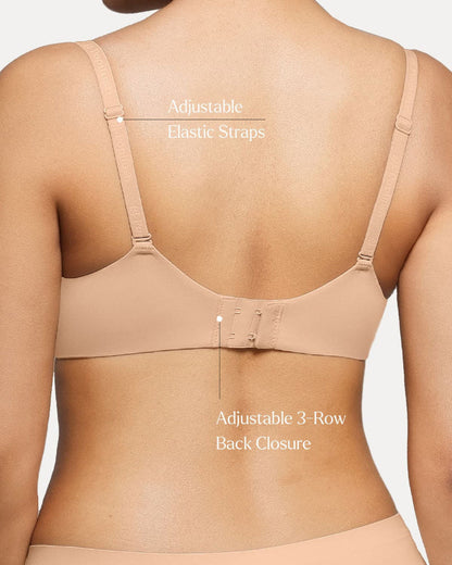 Seam-Free Push-Up T-Shirt Bra