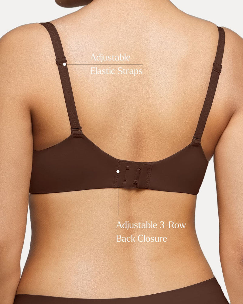 Seam-Free Push-Up T-Shirt Bra