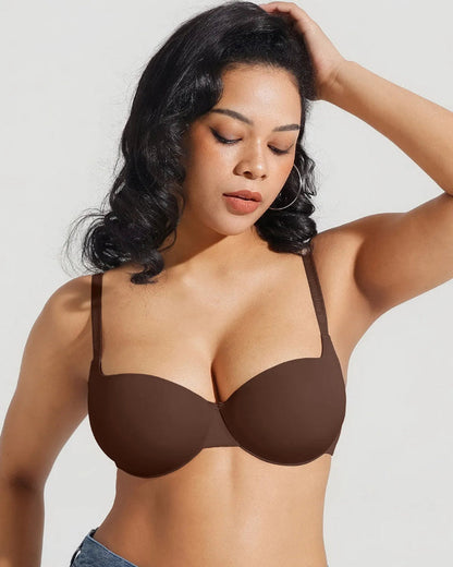 Seam-Free Push-Up T-Shirt Bra