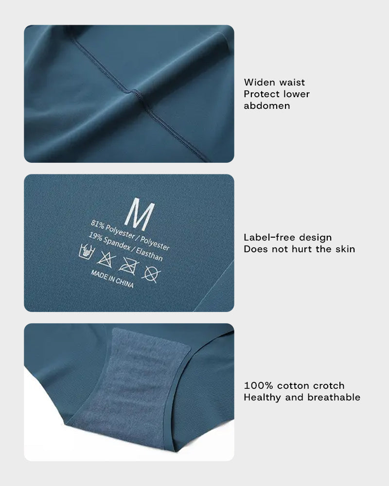 High-Waist Seamless No-Show Briefs