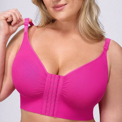 Seamless Push-Up Bra Top with Front Closure