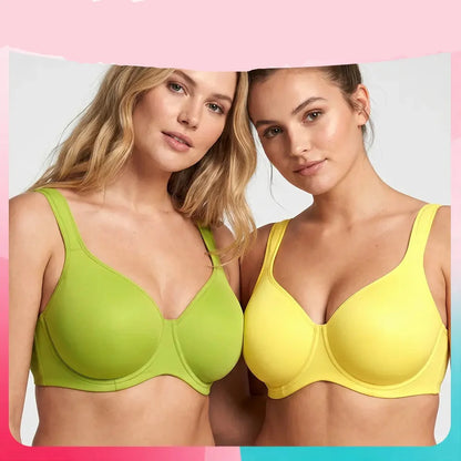 Full Coverage, Seamless Underwire Slimming Support
