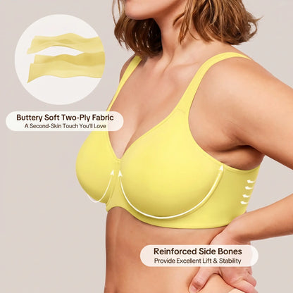 Full Coverage, Seamless Underwire Slimming Support