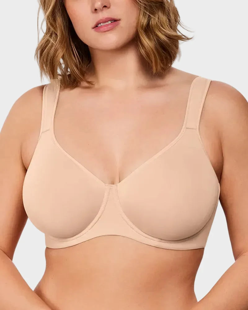 Full Coverage, Seamless Underwire Slimming Support