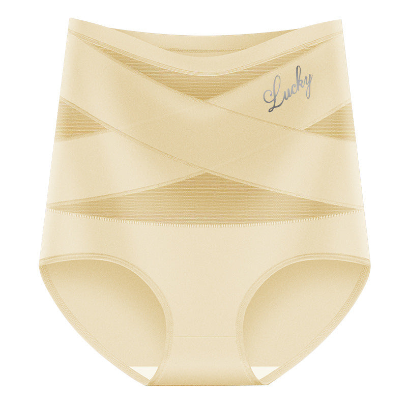 ✨Plus-Size High-Waist Cross Tummy Control Panties