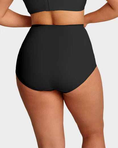 ✨Plus-Size High-Waist Cross Tummy Control Panties