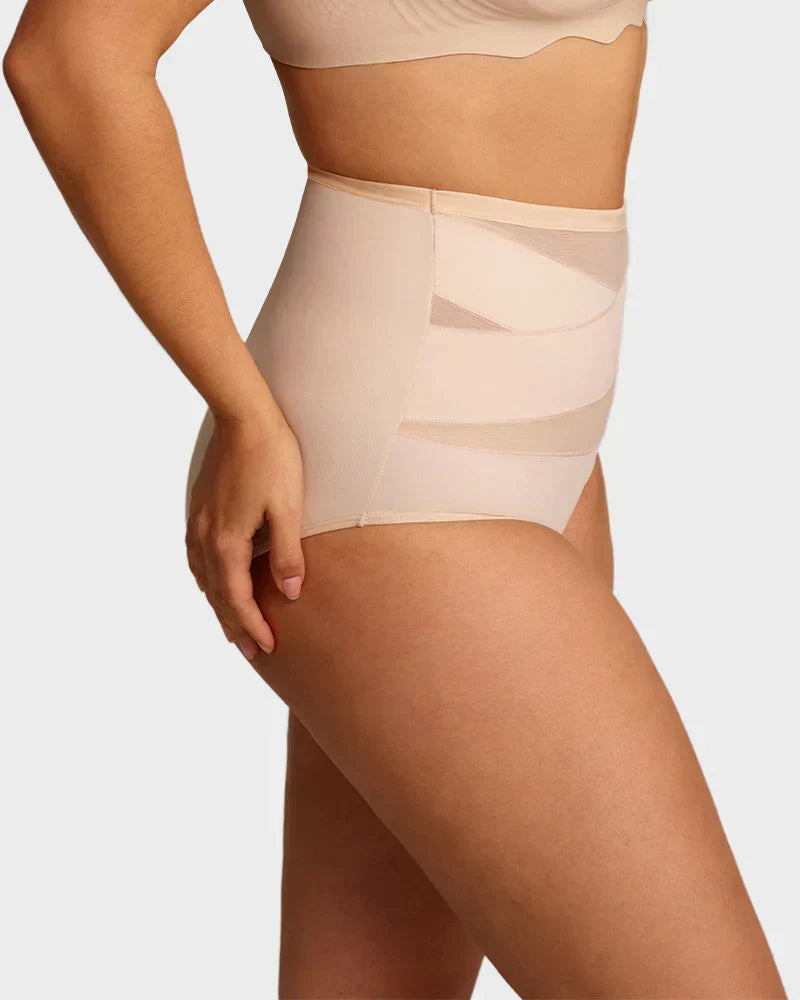✨Plus-Size High-Waist Cross Tummy Control Panties