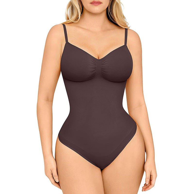 Breathable Seamless Sculpting Thong Bodysuit